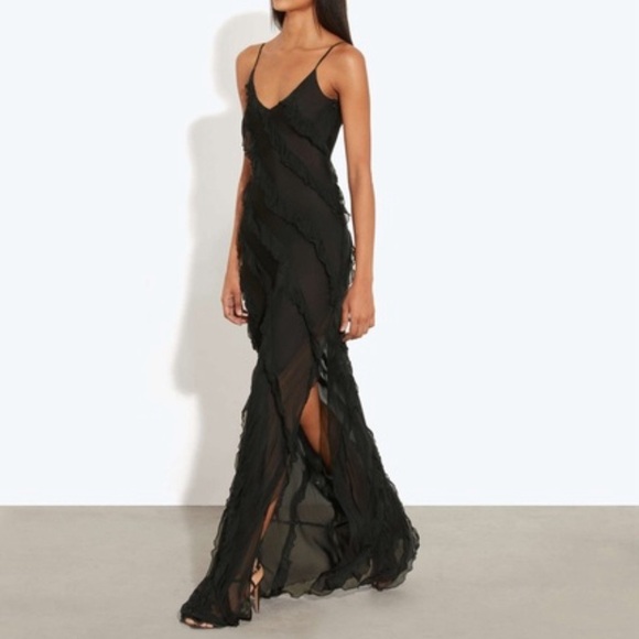 Rat & Boa Black Maxi Dress - Picture 1 of 15